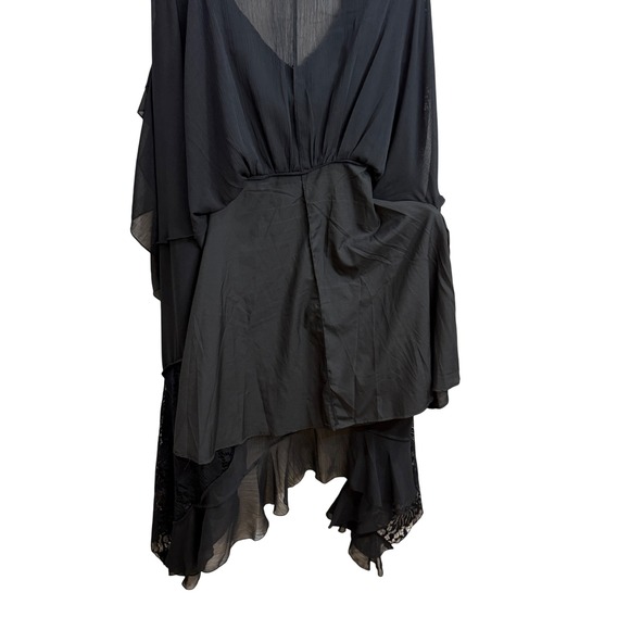 Joyfolie Womens Dress Black XS Gothic Witchy Flowy Artsy Dark Romantic Fairycore - Picture 12 of 12